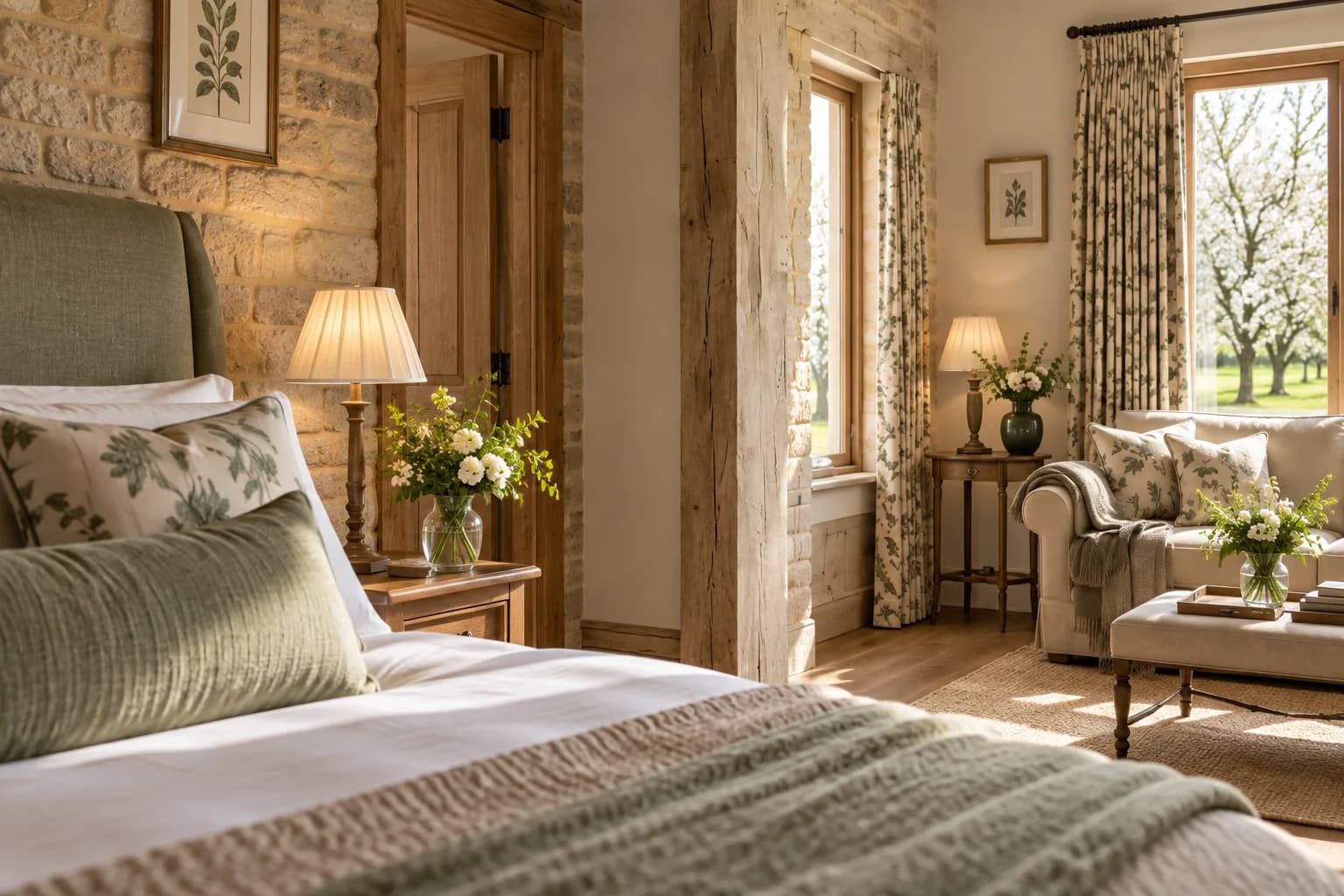 Orchard Suite: materials and furnishings
